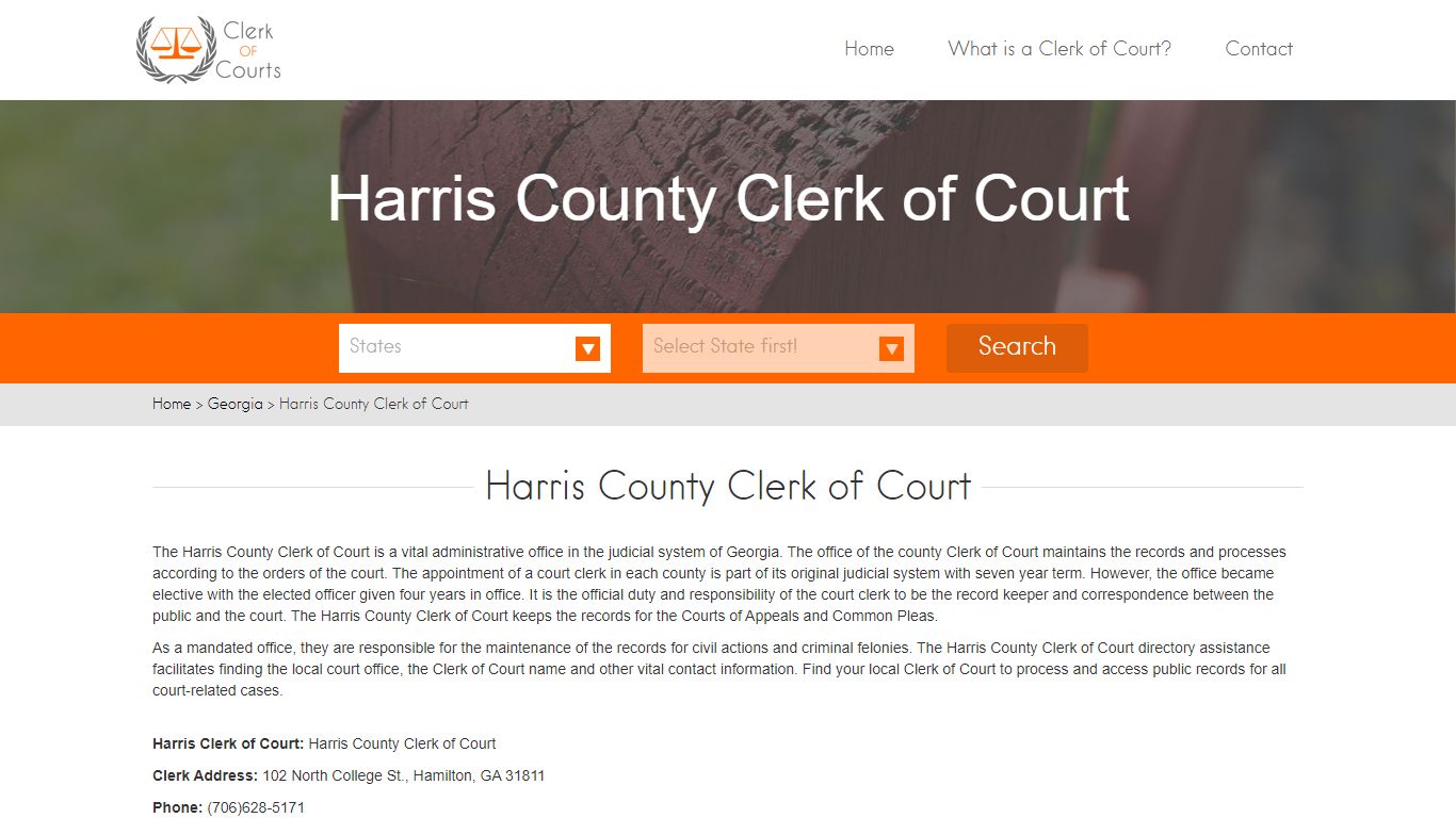 Harris County Clerk of Court